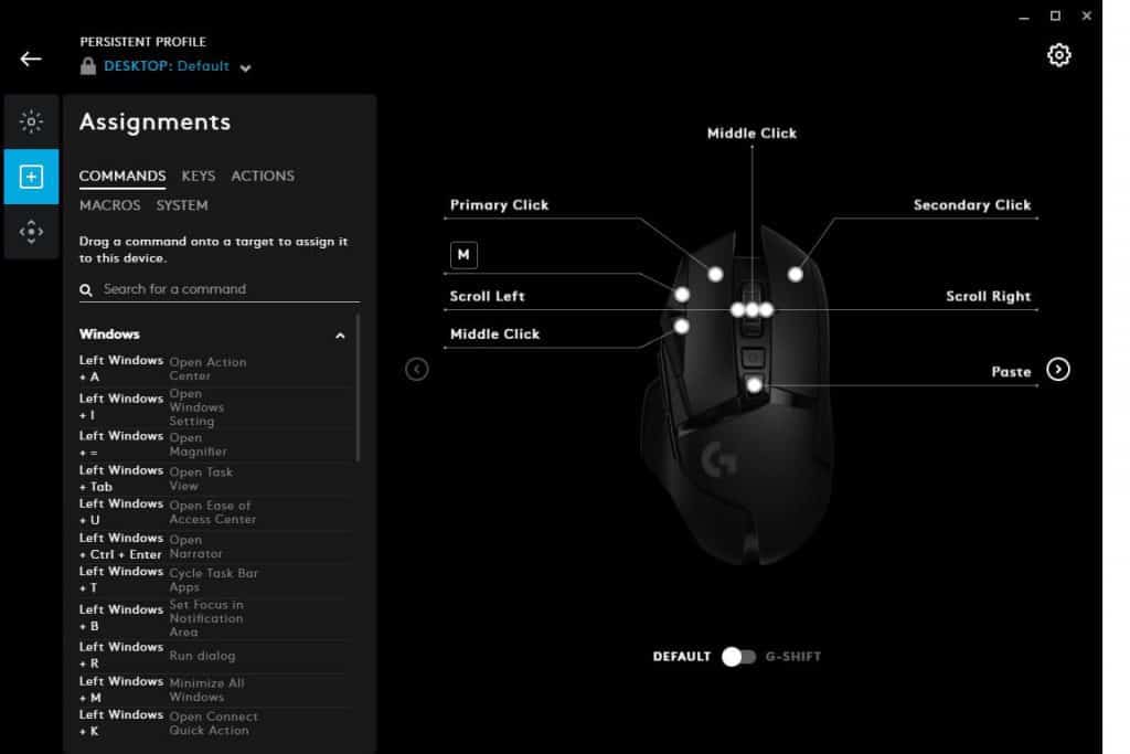 logitech gaming software or g hub