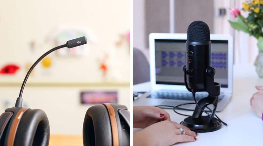 attached microphone vs external microphone