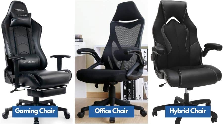 Example of styles of the best gaming chairs under $200.