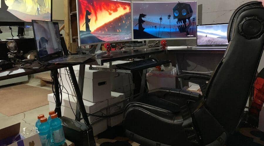 x rocker gaming chair battlestation