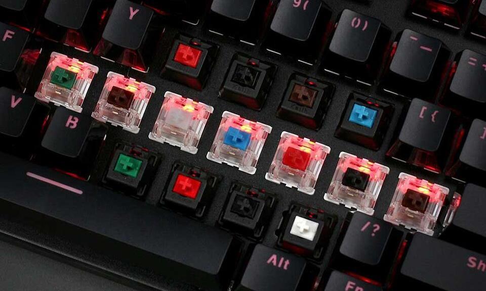Example of some mechanical switches for the best silent keyboard