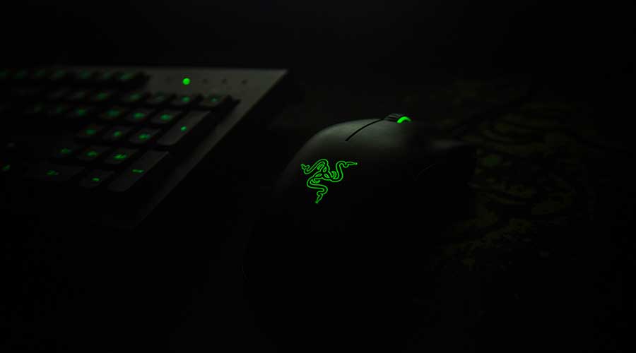 Example of a deathadder which is considered one of the best gaming mouse for fingertip grip.