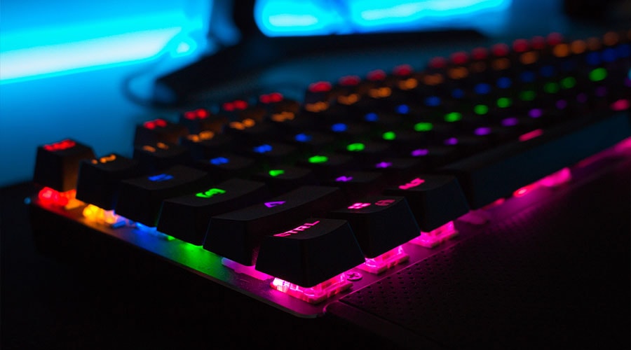 rgb low profile keyboard