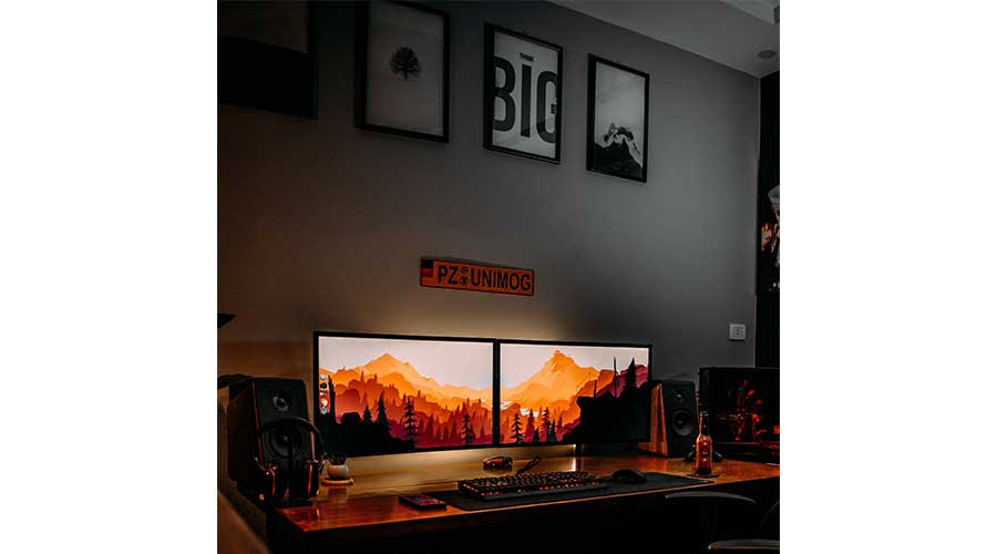 An example of a gaming room setup.