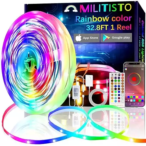 Militiso Rainbow LED Light Strips